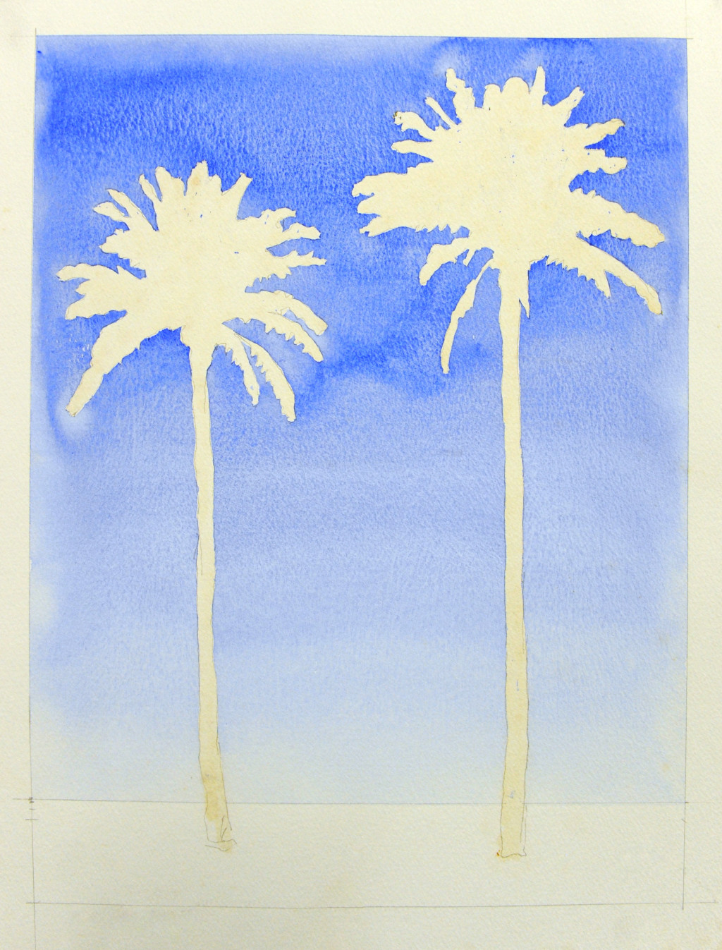 Double Palm Tree Study